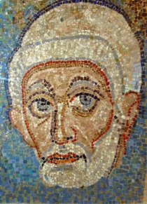 Mosaikfragment des Heiligen Petrus